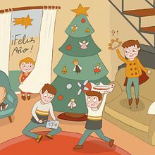 Happy New Year. Un proyecto de Ilustración digital e Ilustración infantil de Sara Ferreras García - 06.01.2025