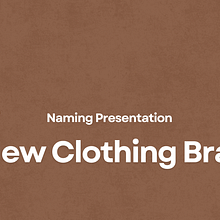 Naming for a clothing brand Ein Projekt aus dem Bereich Br, ing und Identität, Kreative Beratung, Designverwaltung und Naming von camilo_bernate - 07.01.2025