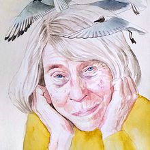 Tove Jansson. Traditional illustration, Watercolor Painting, and Portrait Drawing project by Agnieszka Górka - 01.07.2025