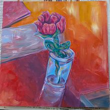 La flor artificial. Un progetto di Belle arti, Pittura ad olio e Pittura di gabisosa2712 - 07.01.2025