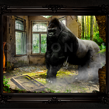 Gorila. Photograph, Photograph, Post-production, Photo Retouching, Fine-Art Photograph, Photographic Composition, Photomontage, and VFX project by iliaru - 01.08.2025