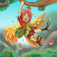 Wren, el hada peculiar. Un proyecto de Ilustración digital, Dibujo y Diseño de personajes de Melissa Gamboa - 08.01.2025
