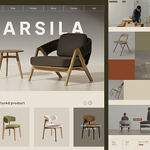 Furniture Website. UX / UI, and Web Design project by ihdizen - 01.08.2025