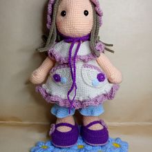 Muñeca Amigurumi estilo romántico . Projekt z dziedziny Amigurumi, Craft, Sz, dełkowanie,  Tkactwo, Wzornictwo tekst, liów i Projektowanie zabawek użytkownika Mar - 08.01.2025