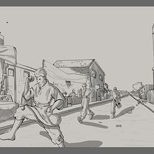 Proyecto final ¨ Atrapar al ladrón ¨. Fine Arts, Sketching, Drawing, Pencil Drawing, Figure Drawing, Artistic Drawing, Digital Illustration, and Character Design project by keninvulga - 01.08.2025