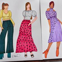 Eterna primavera. Projekt z dziedziny Sketching, R, sunek c, frow, Projektowanie mod, Trad, c, jna ilustracja i Ilustracja modowa użytkownika Dika Orozco - 09.01.2025