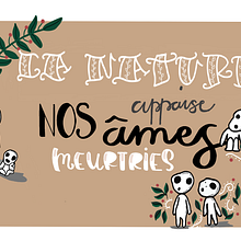 LA NATURE APPAISE NOS AMES MEURTRIES. Un progetto di Calligrafia, Lettering digitale e Instagram di Carole wac - 09.01.2025