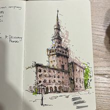 Opole Poland. Architectural Illustration, Drawing, Ink Illustration, Sketchbook, and Sketching project by Konstancja Tanjga - 01.09.2025