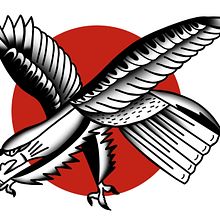 Sketch traditional American eagle . Digital Illustration, Drawing, and Tattoo Design project by Alvaro Rico - 01.10.2025