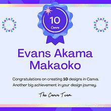 Milestone badge. Arts, Crafts, and Design project by Evans Akama Makaoko - 01.11.2025