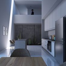 COCINA CASA XN. Architecture, and 3D Modeling project by VICTOR MORALES - 01.12.2025