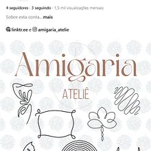 AMIGARIA ATELIÊ - Onde a criatividade e o fio se encontram para dar vida a arte. Design de informação, Marketing digital, e Redes sociais projeto de ariadne_lopes_2000 - 12.01.2025