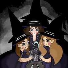 Witches. Digital Illustration, Drawing, Digital Drawing, and Children's Illustration project by Karolina Kosiak - 01.12.2025