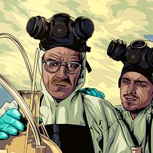 BREAKING BAD. Un projet de Illustration numérique, Illustration vectorielle , et Conception d'affiches de David Roi Corral Naveira - 12.01.2025