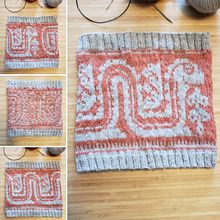 Dragon (Winter is Coming) Cowl. Accessor, Design, DIY, Fashion Design, Fiber Arts, Knitting, and Textile Design project by meg studer - 01.12.2025