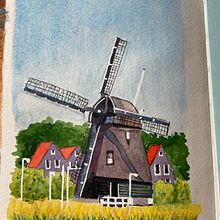 Viaje a los Paises Bajos. Traditional illustration, Architectural Illustration, Watercolor Painting, and Sketchbook project by Mercè Ramon - 01.13.2025