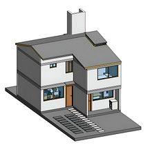 Vivienda SIM. 3D, Architecture, Digital Architecture, Interior Architecture, 3D Modeling, and ArchVIZ project by Michele Cecilia Alvarado Ferradas - 01.13.2025