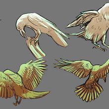 Raven studies. Digital Painting project by djmuxix - 01.13.2025