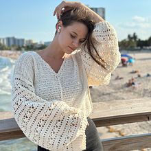 Lace Sweater. Un projet de Crochet de Tania Skalozub - 14.01.2025