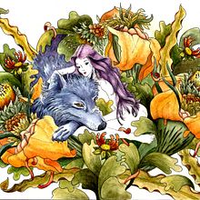 Trzy kobiety. Fine Arts, Drawing, Traditional illustration, Painting, Watercolor Painting, Botanical Illustration, Ink Illustration, and Naturalistic Illustration project by Joanna Zakrzewska - 01.14.2025