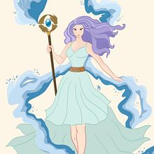 Altara - The Mystic Priestess . Digital Illustration, Character Design, and Digital Drawing project by Simona - 01.14.2025