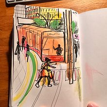 Berlín en vacaciones. Architectural Illustration, Drawing, Traditional illustration, Sketchbook, Sketching, and Watercolor Painting project by fotosporkilometros - 01.14.2025
