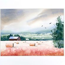 Experimental Tools and Techniques. Fine Arts, Painting, and Watercolor Painting project by Eli Sivertsen - 01.15.2025