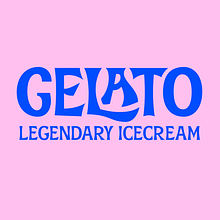 Gelato — Legendary Ice Cream. Br, ing, Identit, T, pograph, T, pograph, and Design project by makar_polovinka_1 - 01.15.2025