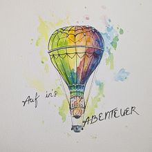 Begin your adventure/ Auf in's Abenteuer . Drawing, and Watercolor Painting project by sa_mar - 01.16.2025