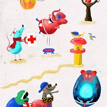 Mein Abschlussprojekt zur Figurenfabrik (kreative Charaktere für Kinder). Un progetto di Character design, Illustrazione infantile, Illustrazione digitale e Albo illustrato di astro- - 16.01.2025