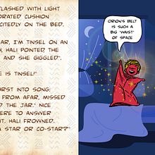 Tinsel, the falling star catcher. Stor, telling, Digital Illustration, and Drawing project by qbing - 01.16.2025