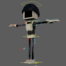 A rig que fiz durante o curso! . Animație, Rigging și animație 3D de private_trekinho - 01.17.2025