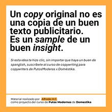 Copywriting para copywriters. Advertising, Communication, Cop, writing, Stor, and telling project by alfredoherradorc - 01.17.2025
