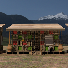 Vivienda Emergente El Chichonal. Un proyecto de Arquitectura, Visualización arquitectónica, Arquitectura digital e Ilustración arquitectónica de Bek Cardoso - 17.01.2025