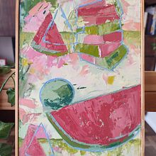 watermelon sugar high. Fine Arts, Oil Painting, and Painting project by helobtto - 01.18.2025