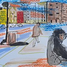 Sketching urbano: dibuja tu ciudad en movimiento. Architectural Illustration, Drawing, Traditional illustration, Sketchbook, Sketching, and Watercolor Painting project by Evelin Micaela Herrera - 01.19.2025