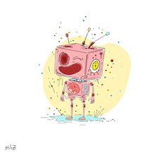 Sho 3008 - Happiness in a box . Digital Illustration project by hiliziv - 01.19.2025