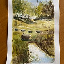 Paisajes naturales en acuarela Ein Projekt aus dem Bereich Bildende Künste, Malerei und Aquarellmalerei von anazahara - 19.01.2025