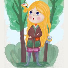 Luna - The Curious Explorer of the Wild. Un progetto di Illustrazione digitale di Marysia Jarocińska - 19.01.2025