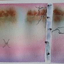 Matin calme. Fine Arts, Painting, and Watercolor Painting project by Marie Helene Reg - 01.20.2025
