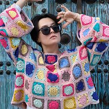 Cotton sweater. Crochet, DIY, Fashion Design, Fiber Arts, and Textile Design project by bananovozka - 01.20.2025