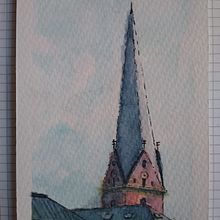 Final Project_Hauptkirche St. Petri. Projekt z dziedziny  R, sunek, Malowanie akwarelą,  R, sunek architektoniczn, Sketchbook,  R, sunek atramentem i Sketching użytkownika rlvbr - 20.01.2025