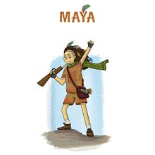 Maya- Wildlife Ranger. Digital Illustration, Traditional illustration, and Drawing project by marupakasrisail - 01.20.2025