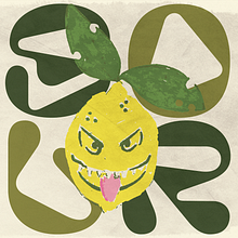 Sour, the Evil Lemon. Traditional illustration, Digital Illustration, Drawing, Graphic Design, and Character Design project by Andreea - 01.20.2025