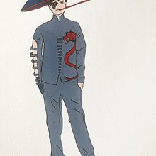 Dark Side: Tian. Drawing, Design, Character Design, Creativit, Animation, Fashion Design, and Sketchbook project by sharonabennett - 01.20.2025