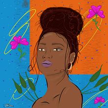 Mi primer retrato . Ilustrasi Digital proyek oleh barbarachalbaud9 - 01.21.2025