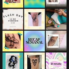 Mi proyecto del curso: Diseño de feed de Instagram de @nanami.tattoo con Canva. Digital Design, Graphic Design, Instagram, Marketing, and Social Media project by Nair Martínez - 01.21.2025