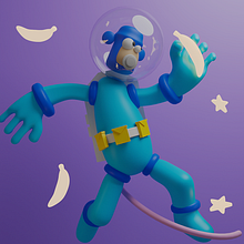 Proyecto en Blender. Un progetto di 3D, Character design 3D, Progettazione 3D, Modellazione 3D e Character design di Fede García - 21.01.2025