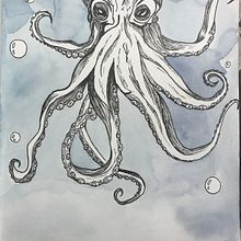 Marco the lost octopus. Un progetto di Bozzetti, Creatività, Disegno, Illustrazione tradizionale e Sketchbook di iiiziii - 21.01.2025