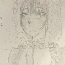 mi primer dibujo del 2025. Drawing, Digital Illustration, Traditional illustration, Character Design, Creativit, Digital Drawing, Character Animation, Figure Drawing, and Colored Pencil Drawing project by karla lynette - 01.22.2025